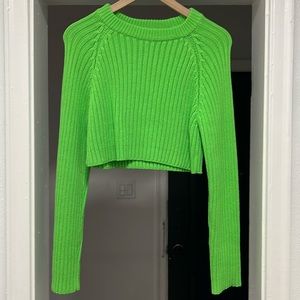 Zara cropped knit sweater